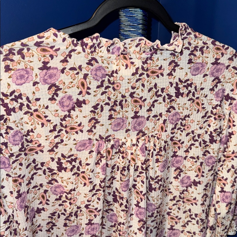 Melloday- Floral Paisley Print Blouse size 1X - Picture 14 of 14
